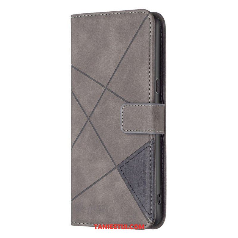 Etui Folio do Oppo Reno 7 Binfen Color Skórzana Stylizacja