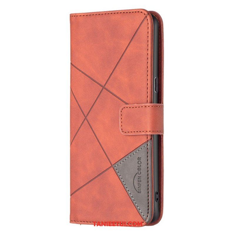 Etui Folio do Oppo Reno 7 Binfen Color Skórzana Stylizacja