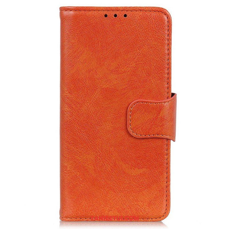 Etui Folio do Oppo Reno 7 Dwoina Skóry Nappa