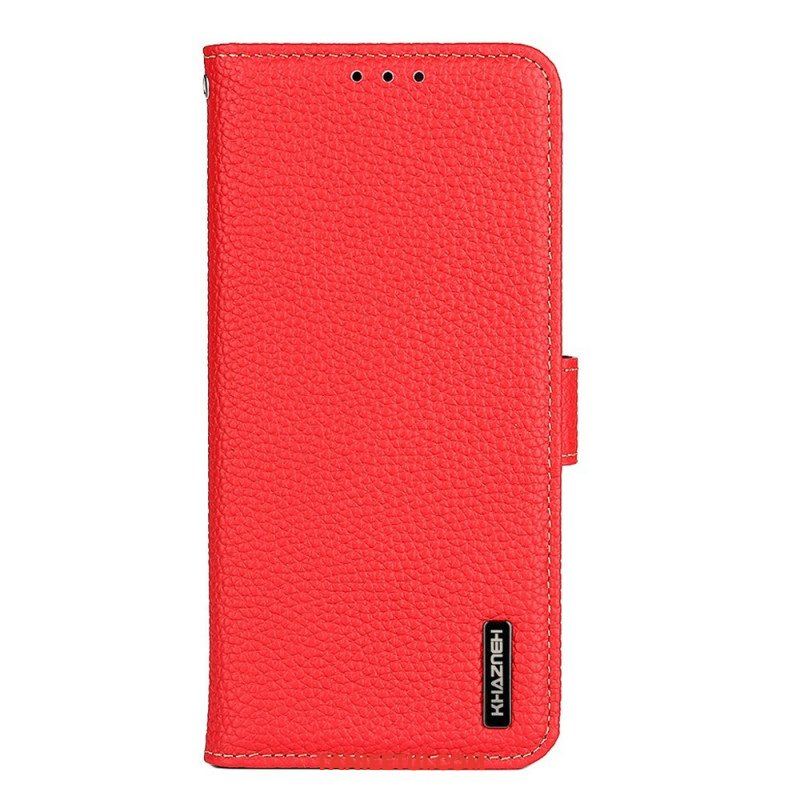 Etui Folio do Oppo Reno 7 Khazneh Skóra Liczi