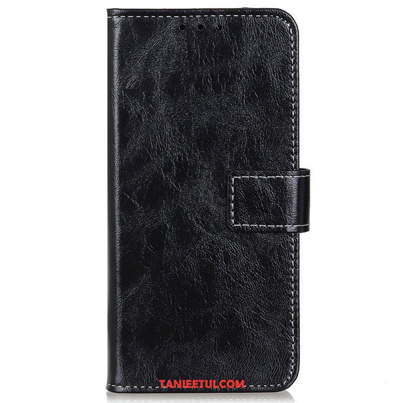 Etui Folio do Oppo Reno 7 Lakierowana Ze Szwami