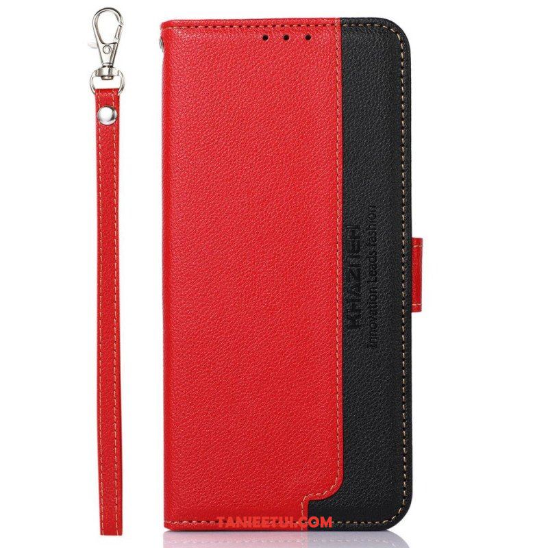 Etui Folio do Oppo Reno 7 Rfid Khazneh W Stylu Liczi