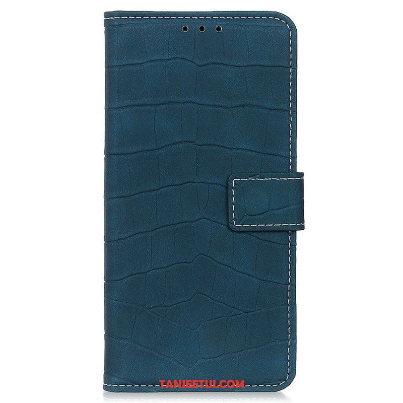 Etui Folio do Oppo Reno 7 Styl Skóry Krokodyla