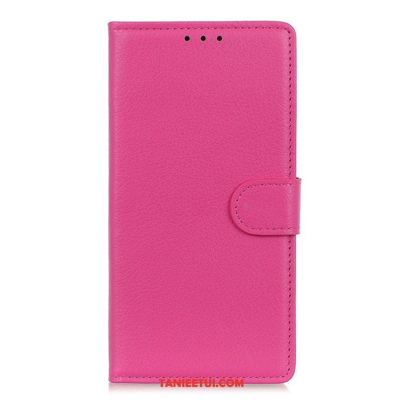 Etui Folio do Oppo Reno 8 Lite Tradycyjny Styl Skóry Liczi