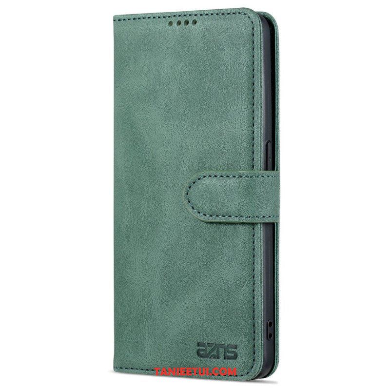 Etui Folio do Oppo Reno 8 Pro Skórzany Efekt Vintage Azns