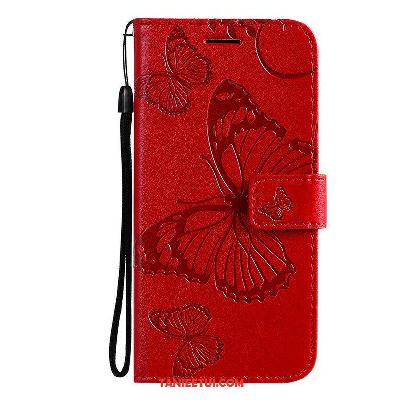 Etui Folio do Poco M3 Pro 5G Gigantyczne Motyle