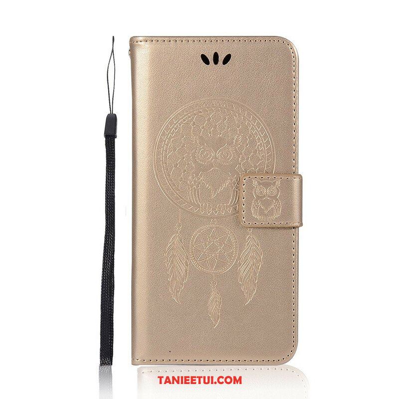 Etui Folio do Poco M3 Pro 5G Sowa Łapacz Snów