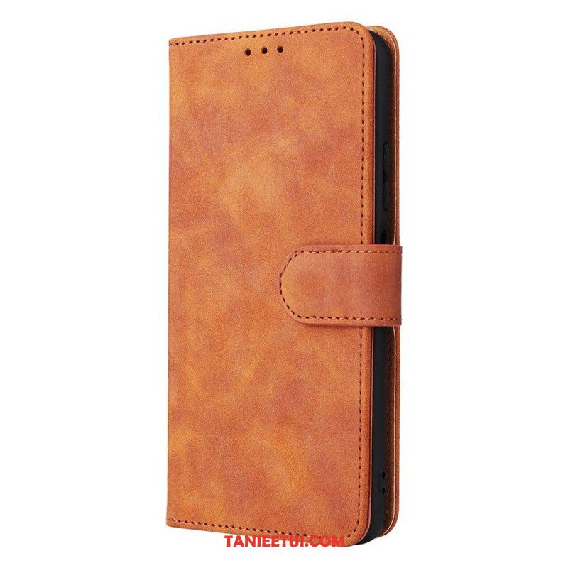 Etui Folio do Poco M4 Pro 5G Dotyk Skóry