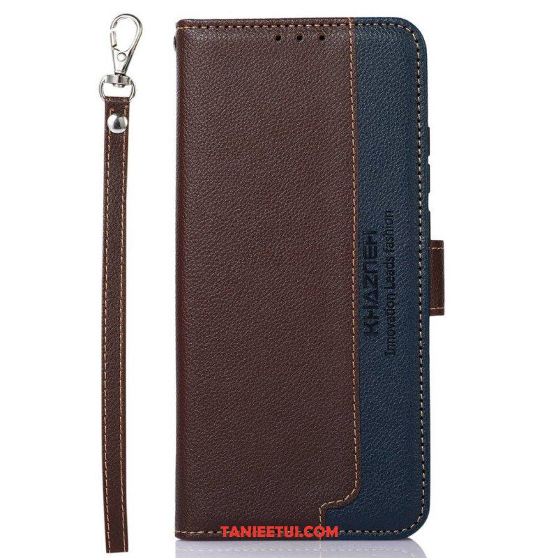 Etui Folio do Poco X4 GT Rfid Khazneh W Stylu Liczi