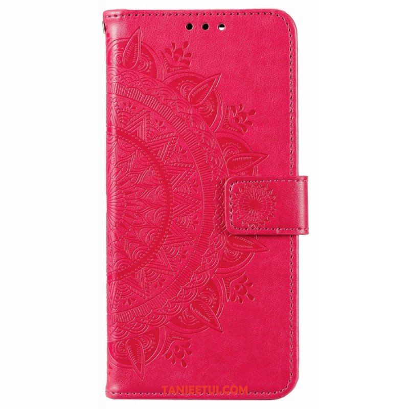 Etui Folio do Poco X4 Pro 5G Mandala Sun Ze Smyczą