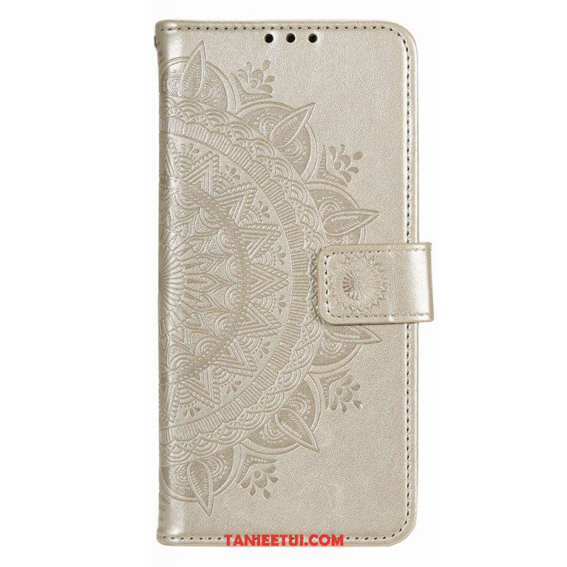 Etui Folio do Poco X4 Pro 5G Mandala Sun Ze Smyczą