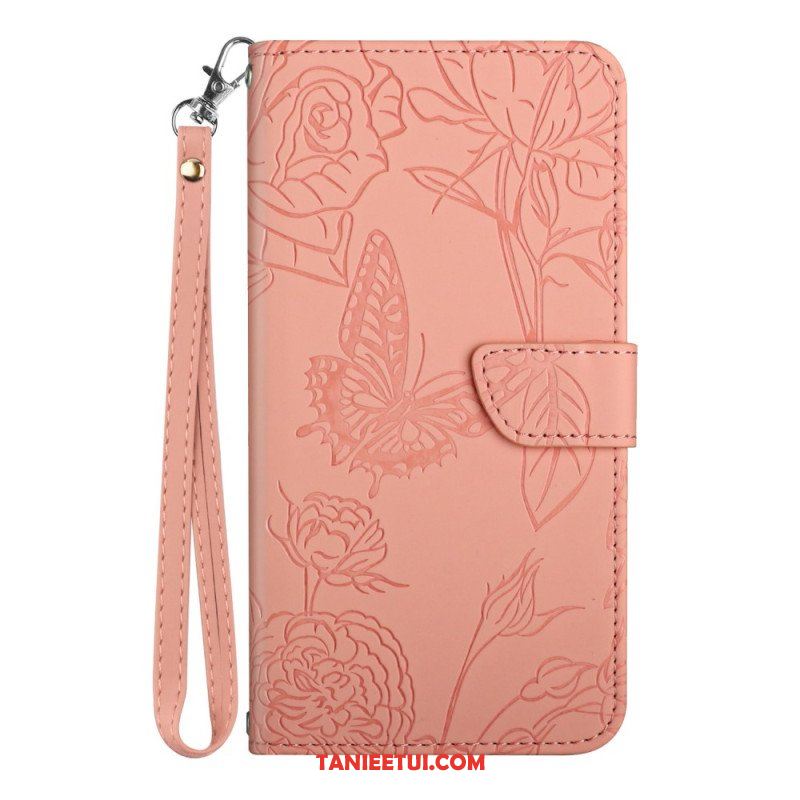 Etui Folio do Poco X5 5G Motyle I Smycz