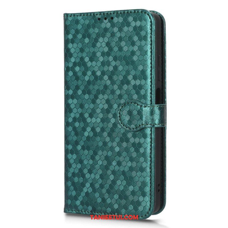 Etui Folio do Poco X5 5G z Łańcuch Wzór 3d Na Ramiączkach