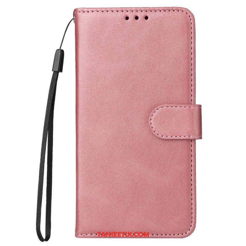 Etui Folio do Poco X5 5G z Łańcuch Zwykły Z Paskiem