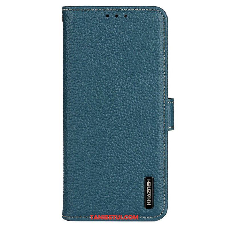 Etui Folio do Poco X5 Pro 5G Khazneh Skóra Liczi