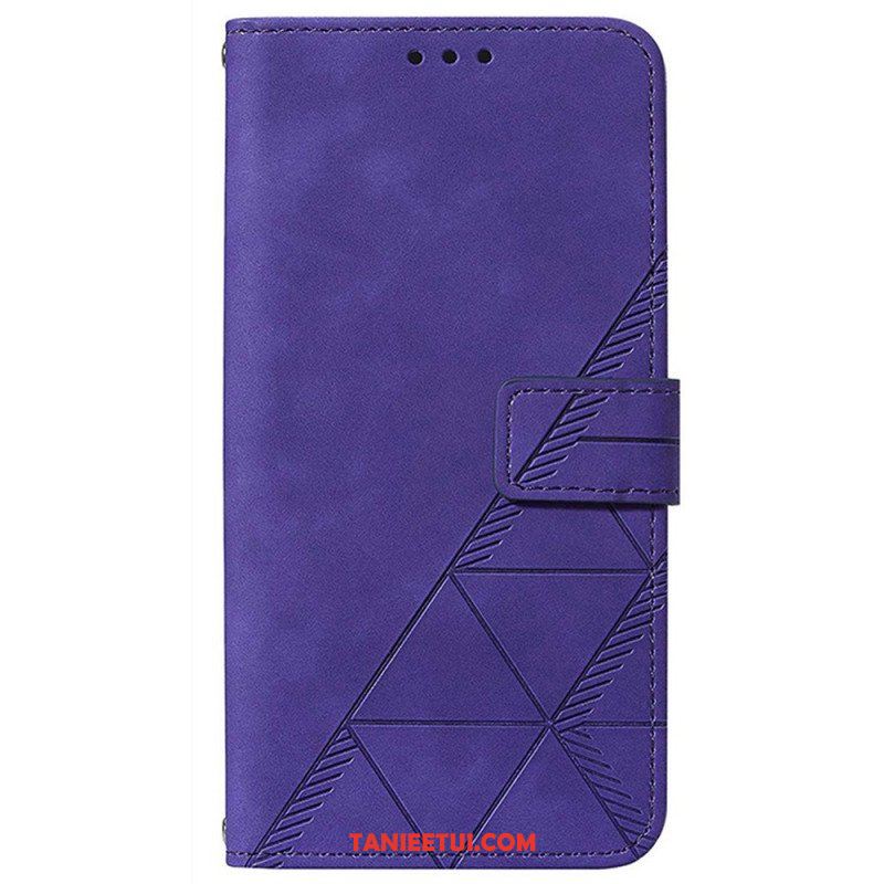 Etui Folio do Realme 9 Pro 5G Efekt Skóry Piramidy