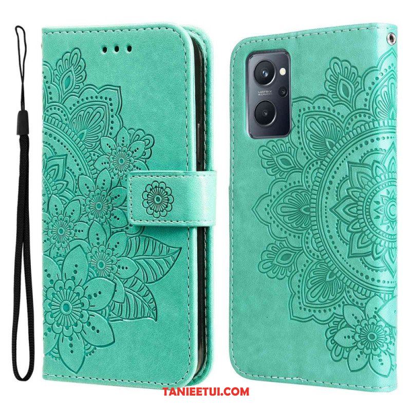 Etui Folio do Realme 9i Kwiaty Mandali