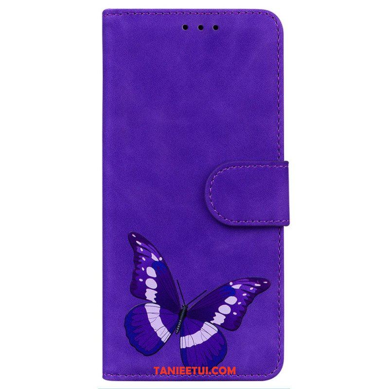 Etui Folio do Realme C31 Motyl Ze Sztucznej Skóry