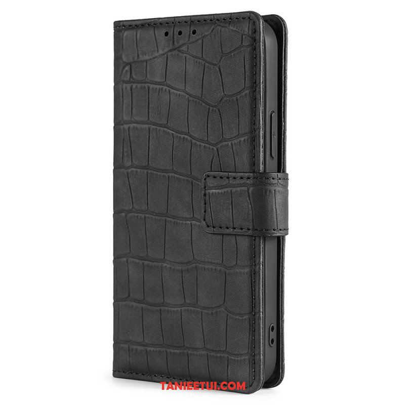 Etui Folio do Realme GT Neo 3 Krokodyl Tekstura