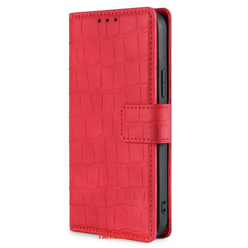 Etui Folio do Realme GT Neo 3 Krokodyl Tekstura