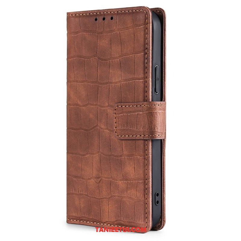 Etui Folio do Realme GT Neo 3 Krokodyl Tekstura