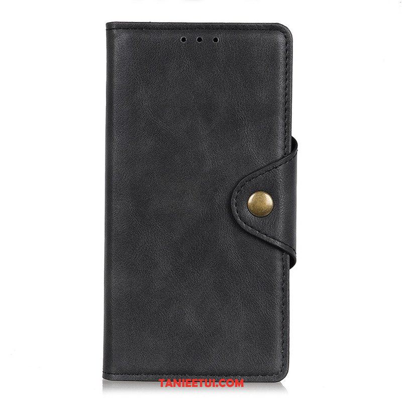 Etui Folio do Samsung Galaxy A13 5G / A04s Guzik Ze Sztucznej Skóry