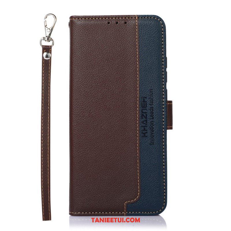 Etui Folio do Samsung Galaxy A13 5G / A04s Rfid Khazneh W Stylu Liczi