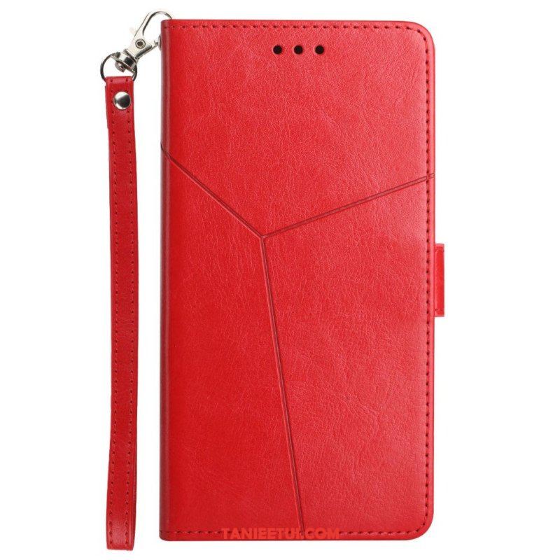 Etui Folio do Samsung Galaxy A13 5G / A04s Stylowa Skórzana Konstrukcja Geo Y