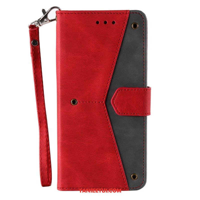 Etui Folio do Samsung Galaxy A13 5G / A04s Szwy W Dotyku