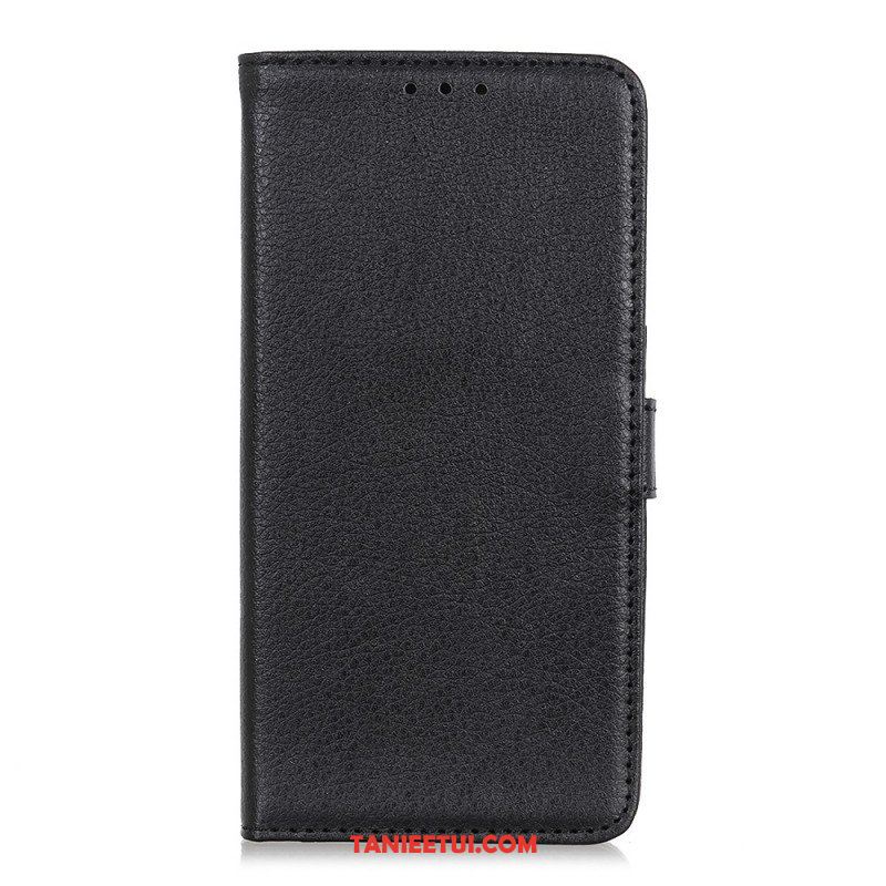 Etui Folio do Samsung Galaxy A13 5G / A04s Wysokiej Jakości Sztuczna Skóra Liczi