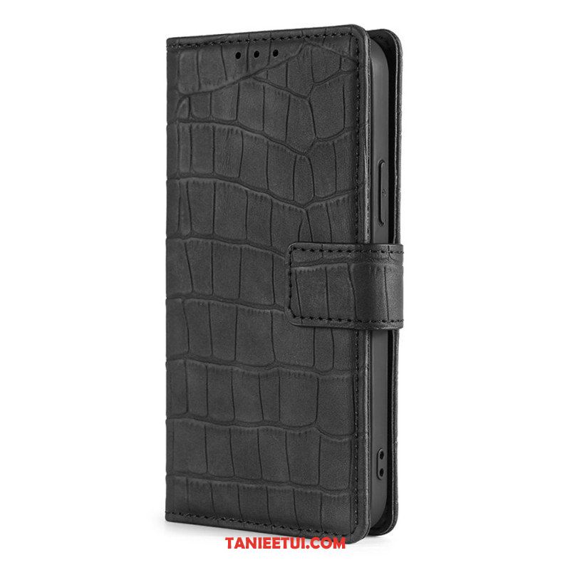 Etui Folio do Samsung Galaxy A13 Efekt Skóry Krokodyla