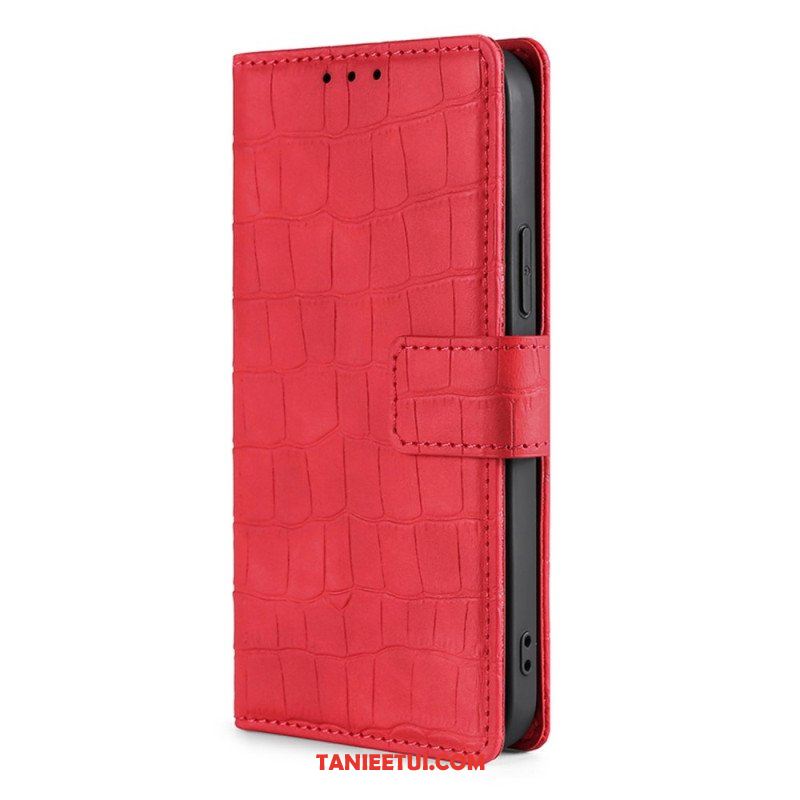 Etui Folio do Samsung Galaxy A13 Efekt Skóry Krokodyla