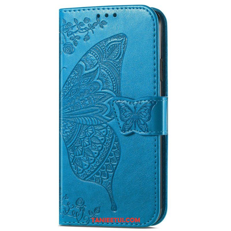 Etui Folio do Samsung Galaxy A14 / A14 5G Barokowy Motyl