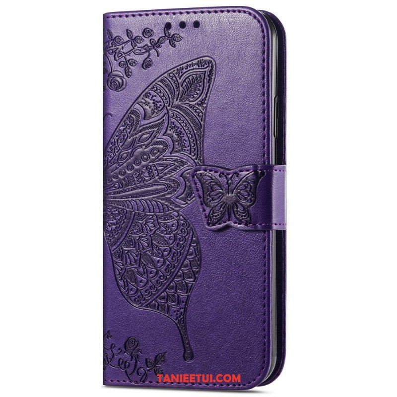 Etui Folio do Samsung Galaxy A14 / A14 5G Barokowy Motyl