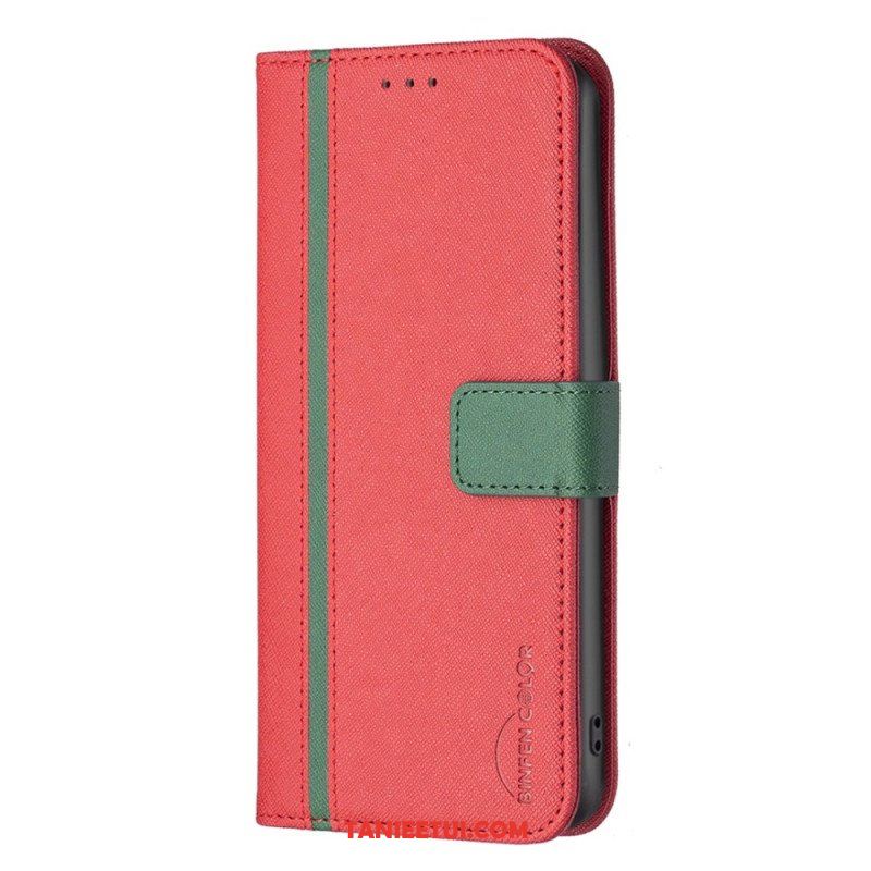 Etui Folio do Samsung Galaxy A14 / A14 5G Dwukolorowy Kolor Binfen