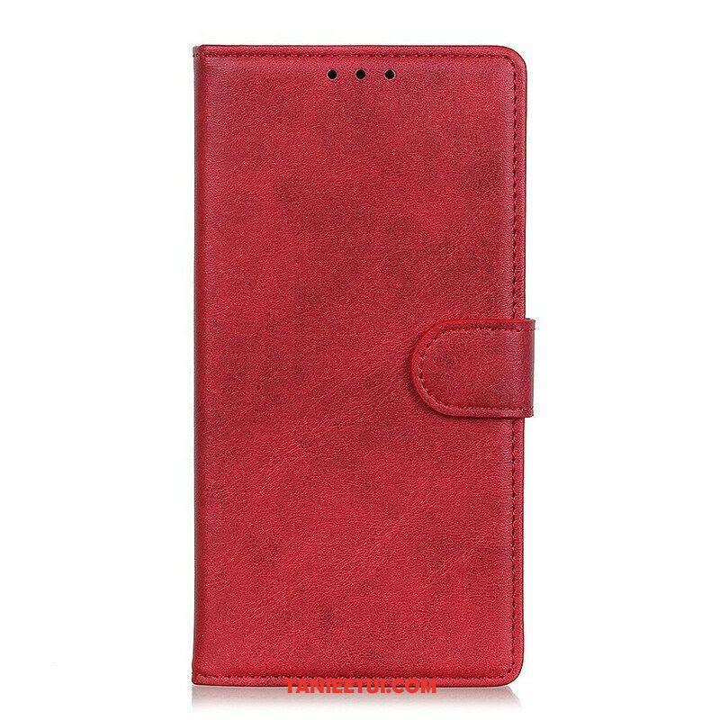 Etui Folio do Samsung Galaxy A42 5G Efekt Matowej Skóry