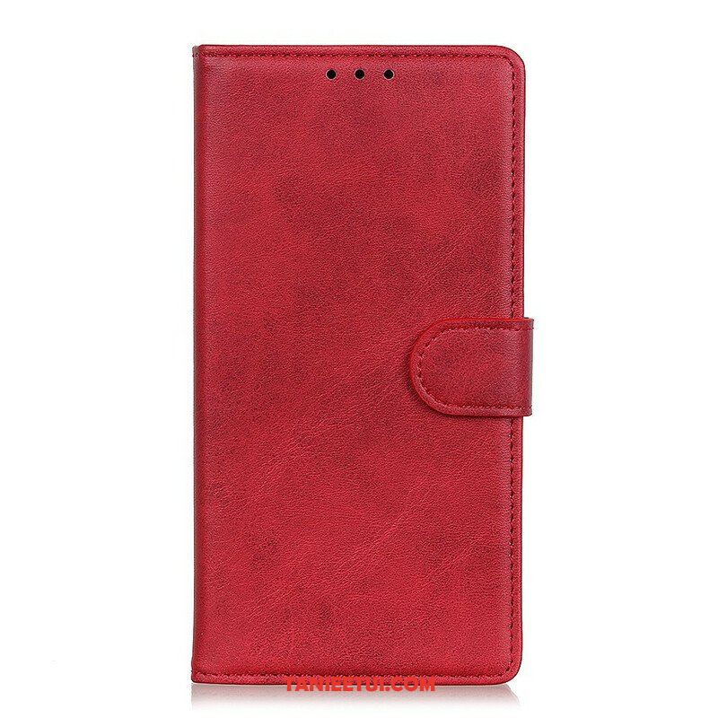 Etui Folio do Samsung Galaxy A42 5G Efekt Matowej Skóry