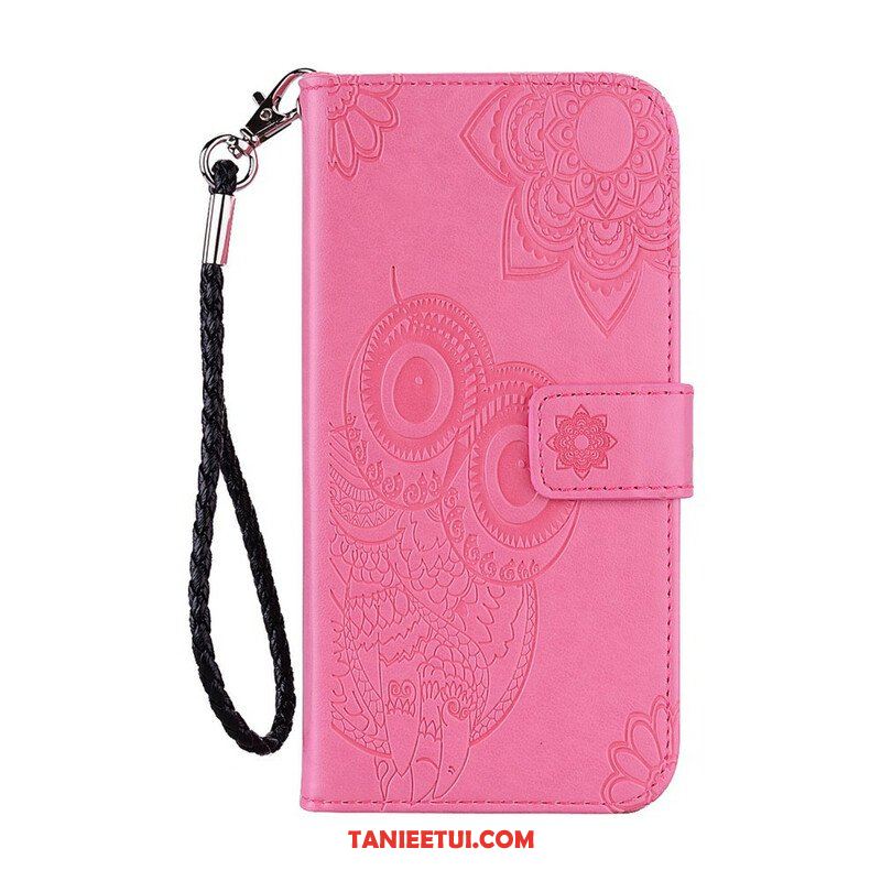 Etui Folio do Samsung Galaxy A42 5G Sowa Mandala I Smycz