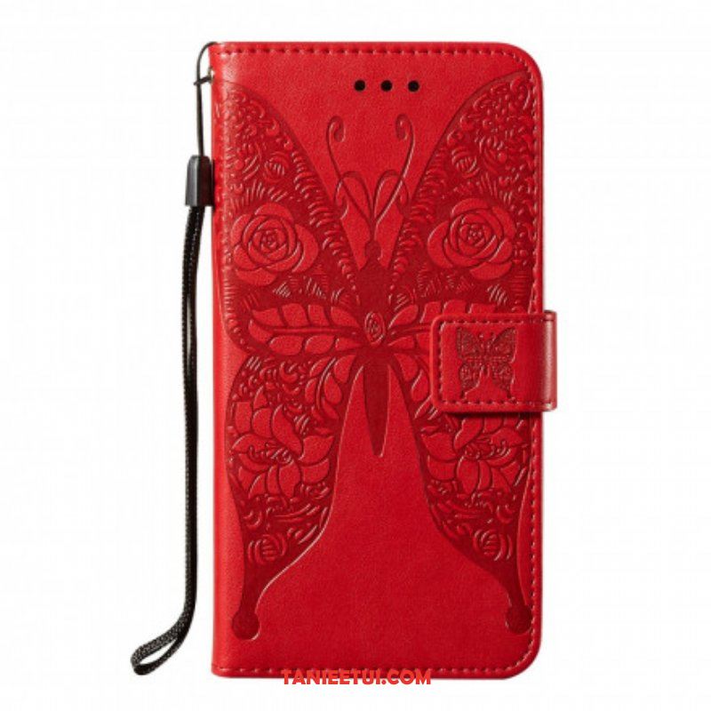 Etui Folio do Samsung Galaxy A52 4G / A52 5G / A52s 5G Motyl Kwiatowy Wzór