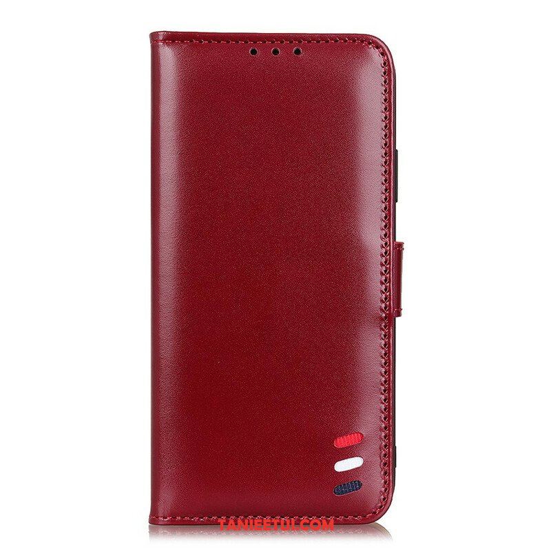 Etui Folio do Samsung Galaxy A52 4G / A52 5G / A52s 5G Trójkolorowy Efekt Skóry