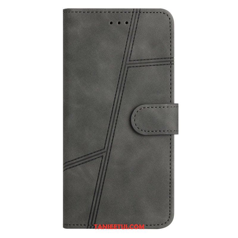 Etui Folio do Samsung Galaxy A53 5G z Łańcuch Linie Smyczy