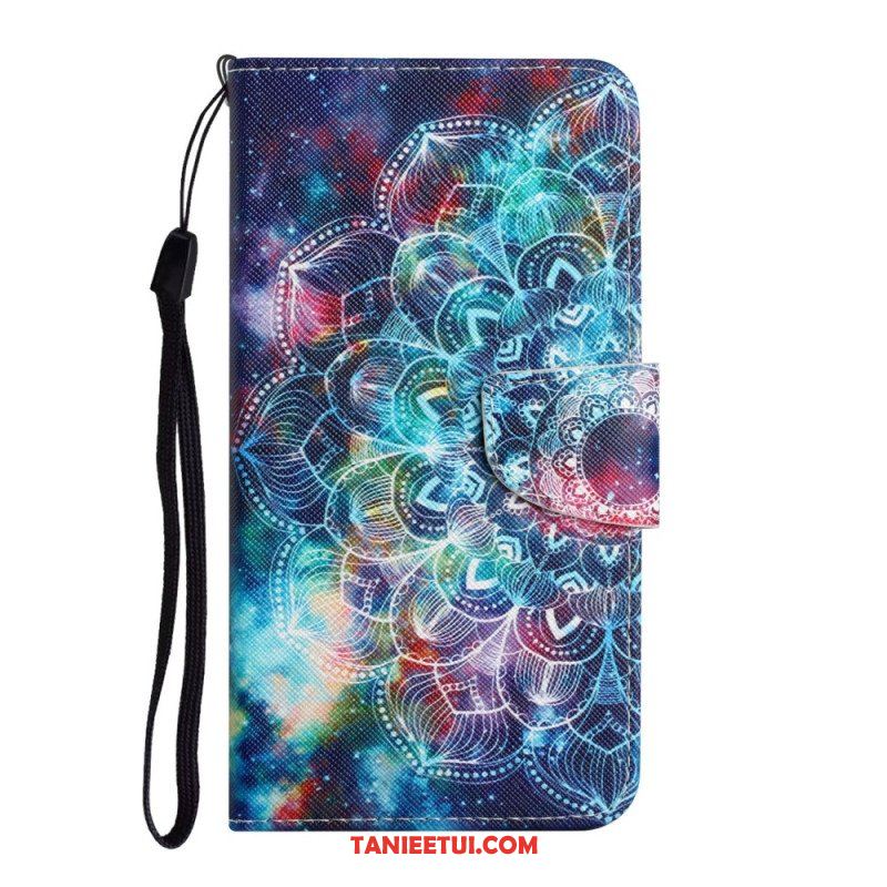 Etui Folio do Samsung Galaxy A54 5G z Łańcuch Paskowata Mandala