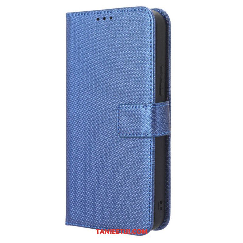 Etui Folio do Samsung Galaxy A54 5G z Łańcuch Styl Z Paskami