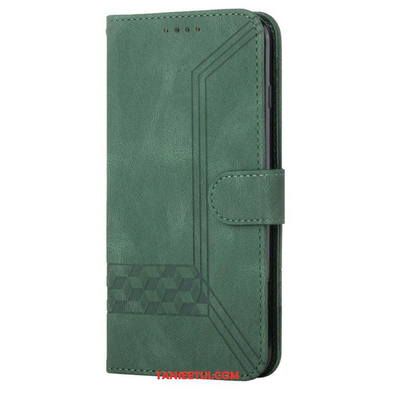 Etui Folio do Samsung Galaxy M12 / A12 Diamentowe Linie I Tekstura