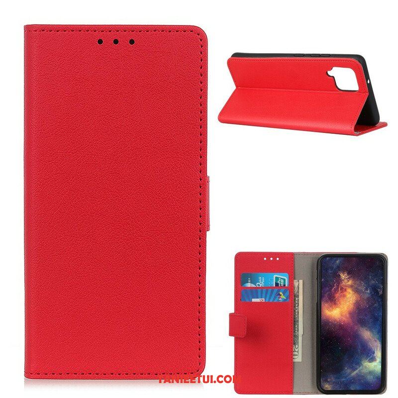 Etui Folio do Samsung Galaxy M12 / A12 Klasyczny Efekt Skóry