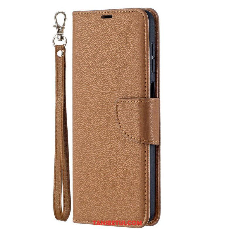 Etui Folio do Samsung Galaxy M12 / A12 Skórzany Futerał Liczi Rabat Ukośne