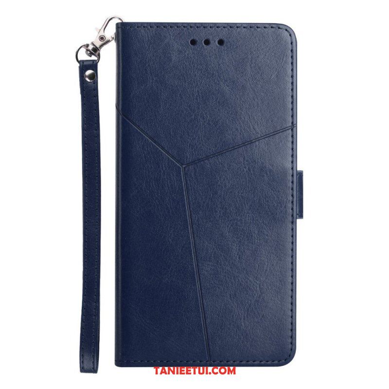 Etui Folio do Samsung Galaxy M12 / A12 Stylowa Skórzana Konstrukcja Geo Y