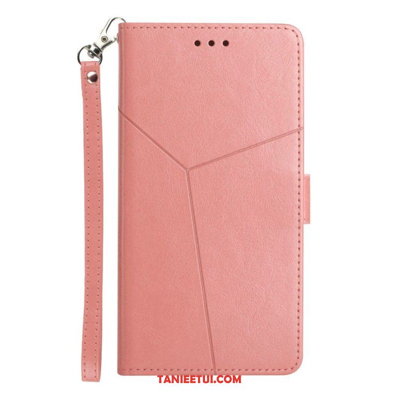 Etui Folio do Samsung Galaxy M12 / A12 Stylowa Skórzana Konstrukcja Geo Y