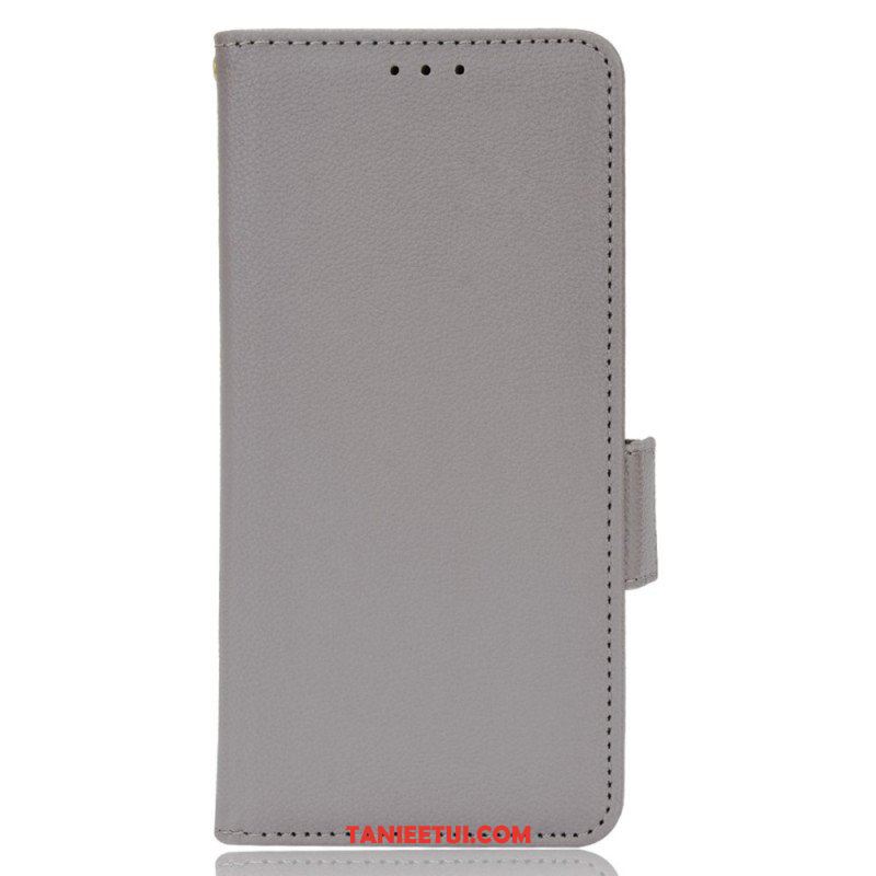 Etui Folio do Samsung Galaxy M13 Bardzo Cienka Sztuczna Skóra Liczi