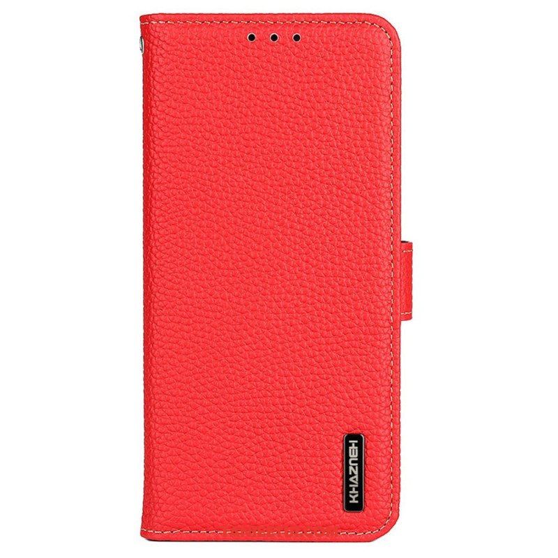 Etui Folio do Samsung Galaxy M13 Khazneh Skóra Liczi